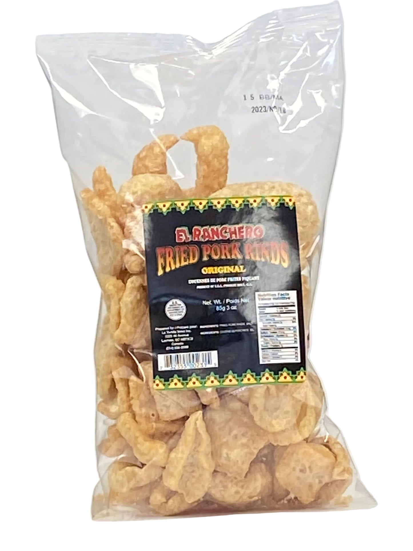 El Ranchero Couennes de porc frites originales