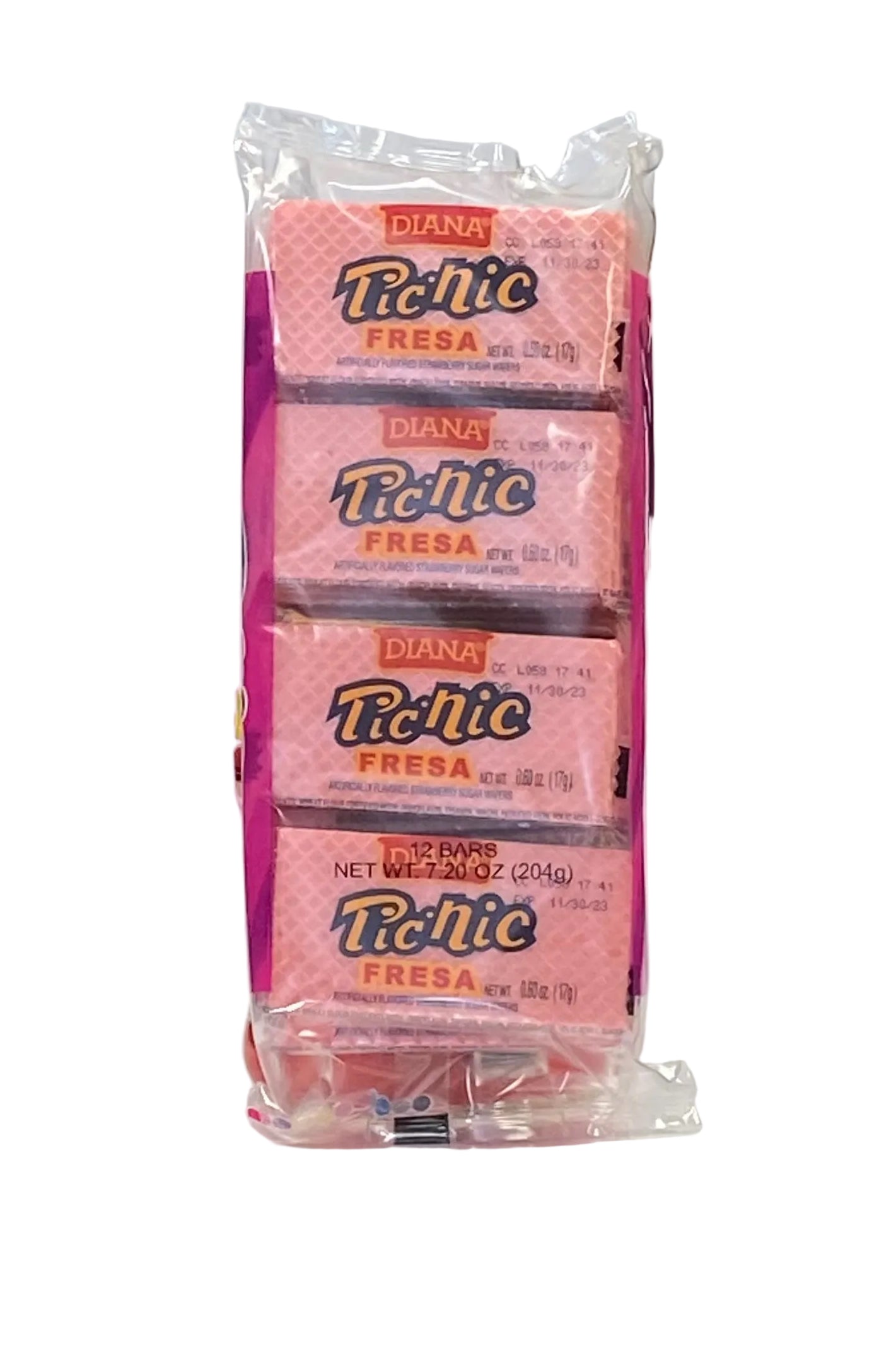 Pic Nic Biscuits gaufrés à la fraise