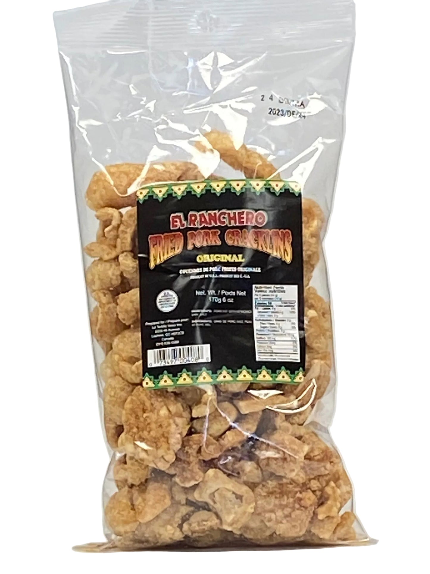 El Ranchero Craquelins de couennes de porc frites originales
