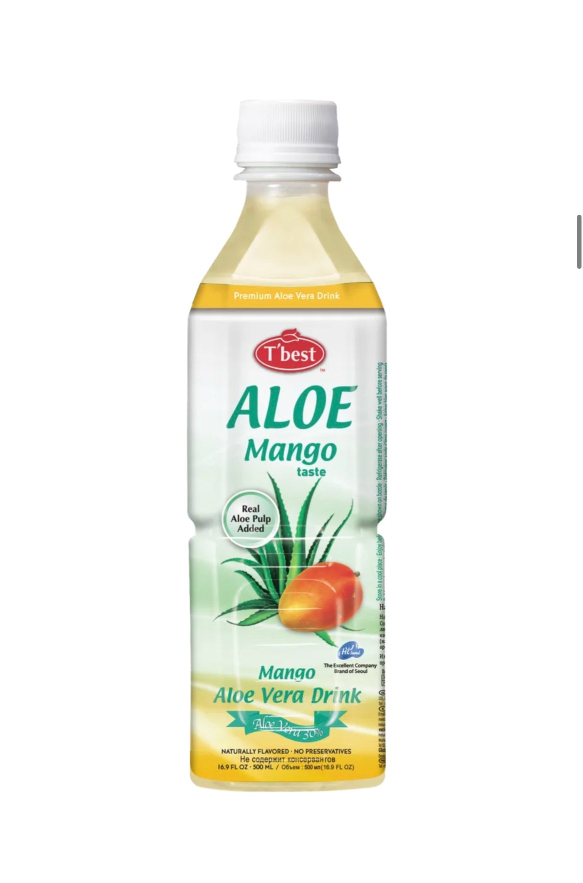 T'best Boisson à l'aloe vera à saveur de mangue