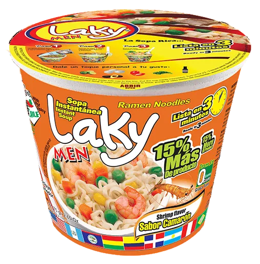 Laky Men soupe instantanée aux crevettes