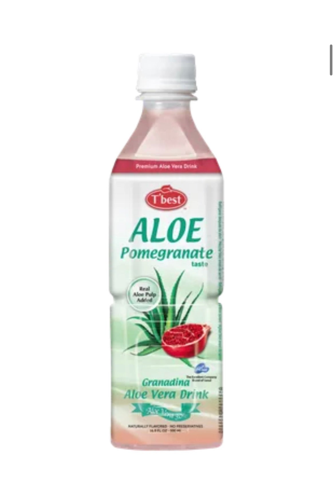 T'best Boisson à l'aloe vera à saveur de pomme grenade